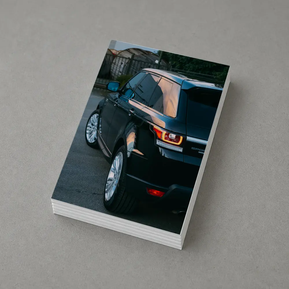 Range Rover Sport Black SUV Parking Lot – Postcards
