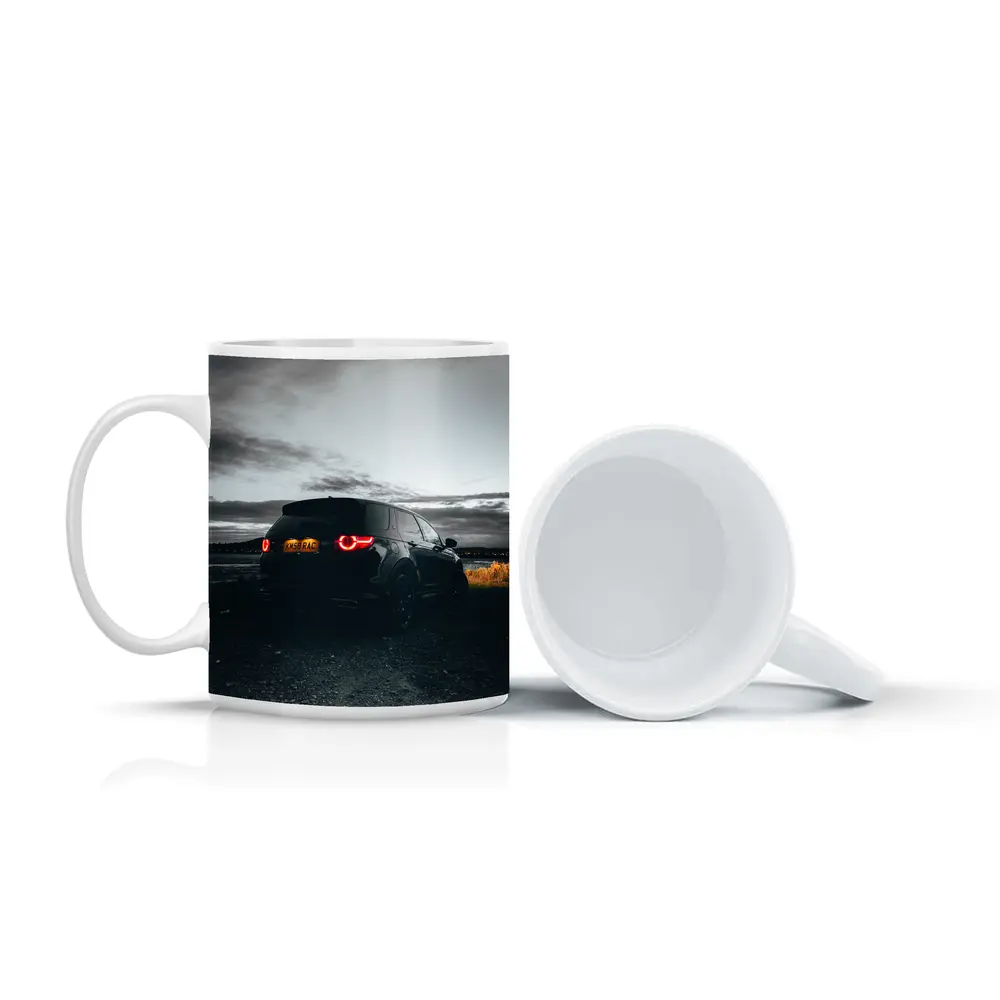 Black Land Rover Discovery Moody Dusk Sky – Mugs
