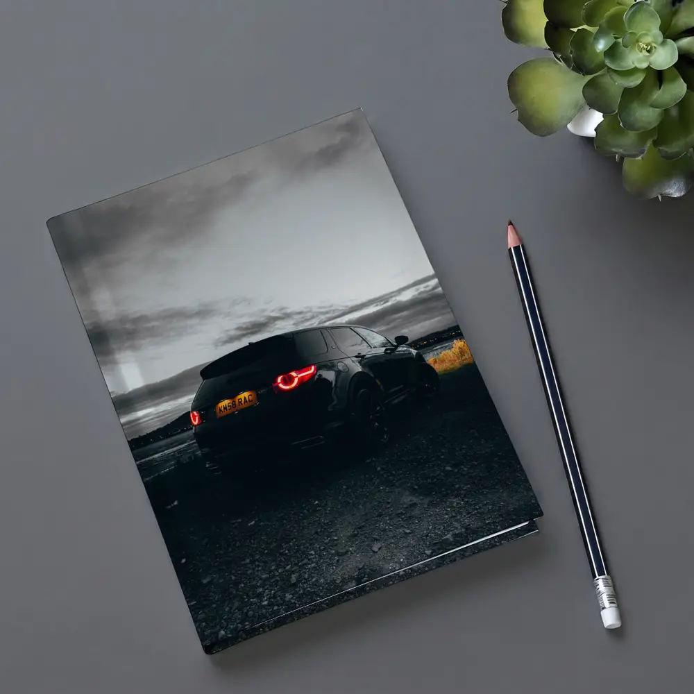 Black Land Rover Discovery Moody Dusk Sky – Notebooks