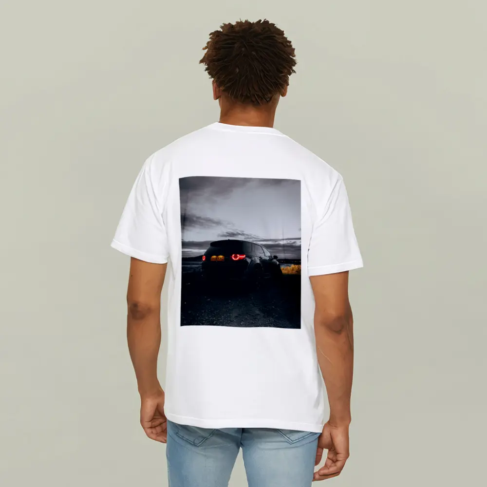 Black Land Rover Discovery Moody Dusk Sky – T-Shirts