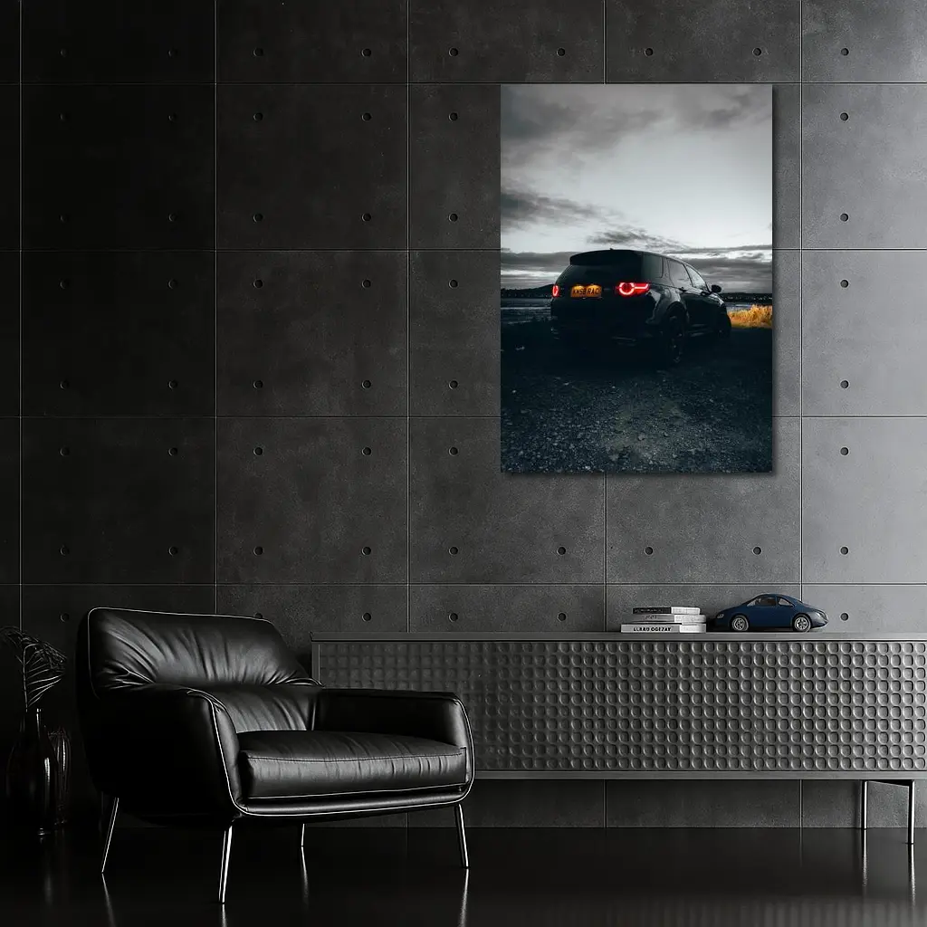 Black Land Rover Discovery Moody Dusk Sky – Wall Art