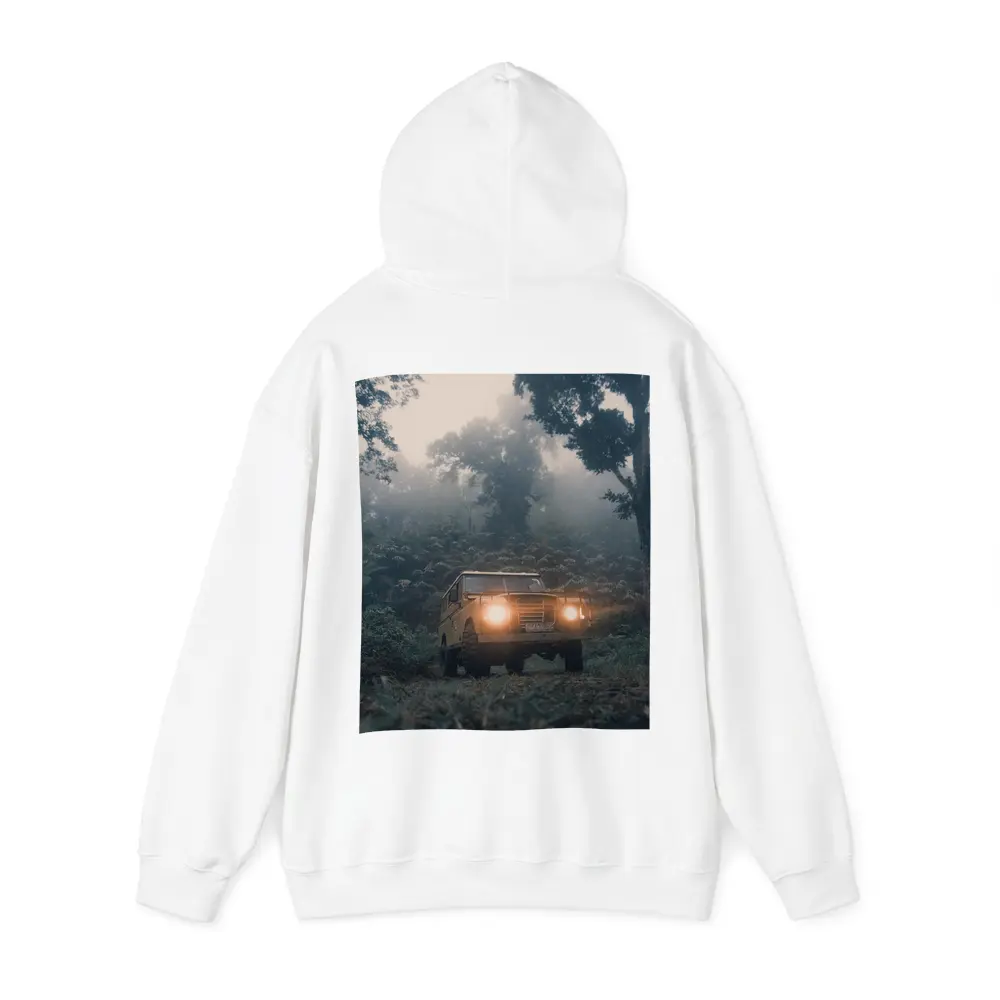 Land Rover Defender Misty Jungle Forest Trail – Hoodies