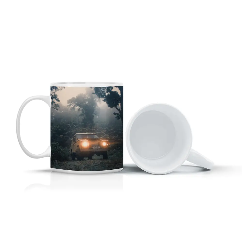 Land Rover Defender Misty Jungle Forest Trail – Mugs