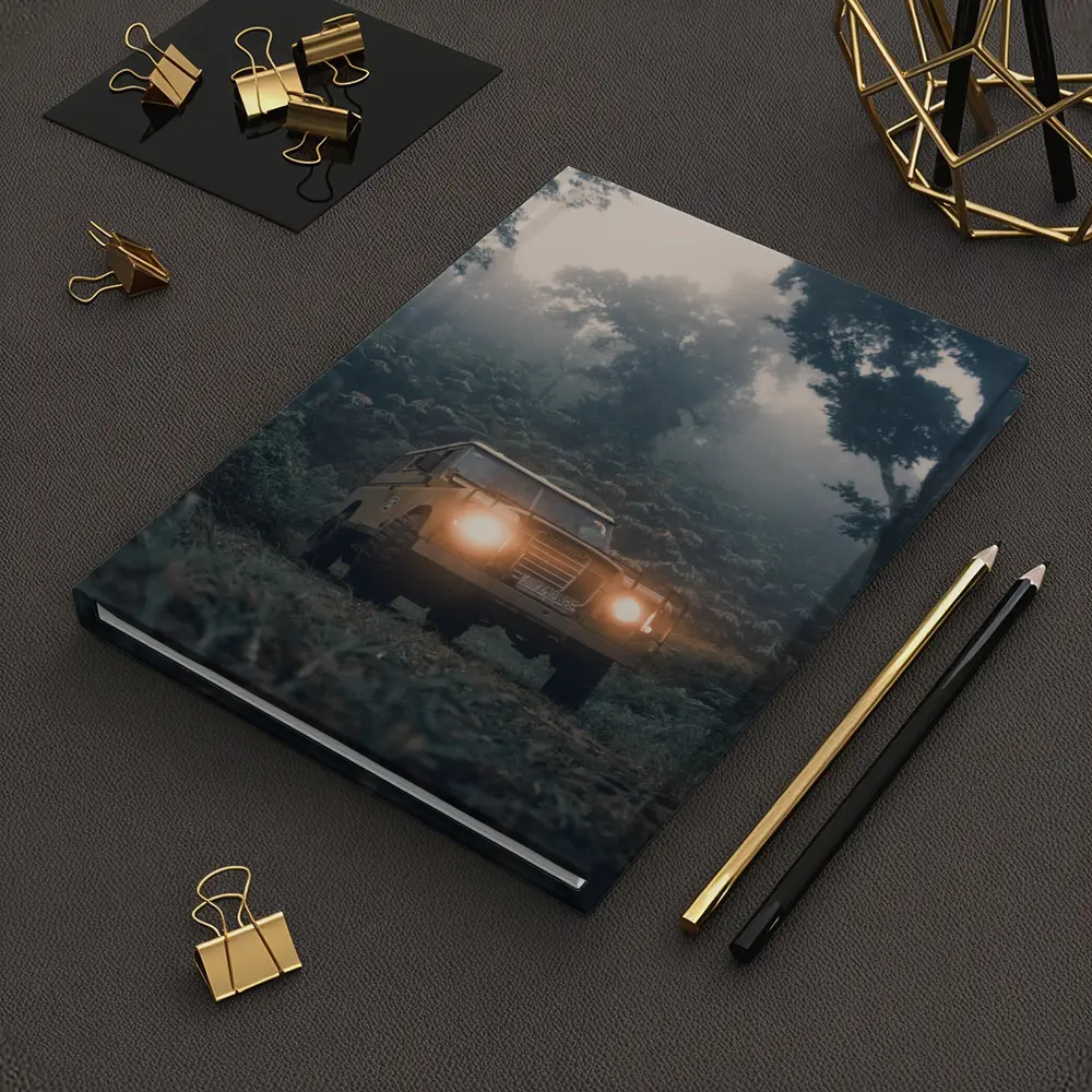 Land Rover Defender Misty Jungle Forest Trail – Notebooks