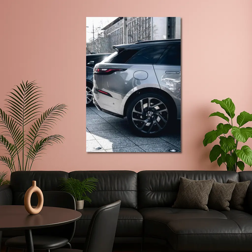 Range Rover Velar Silver SUV Urban Street – Wall Art