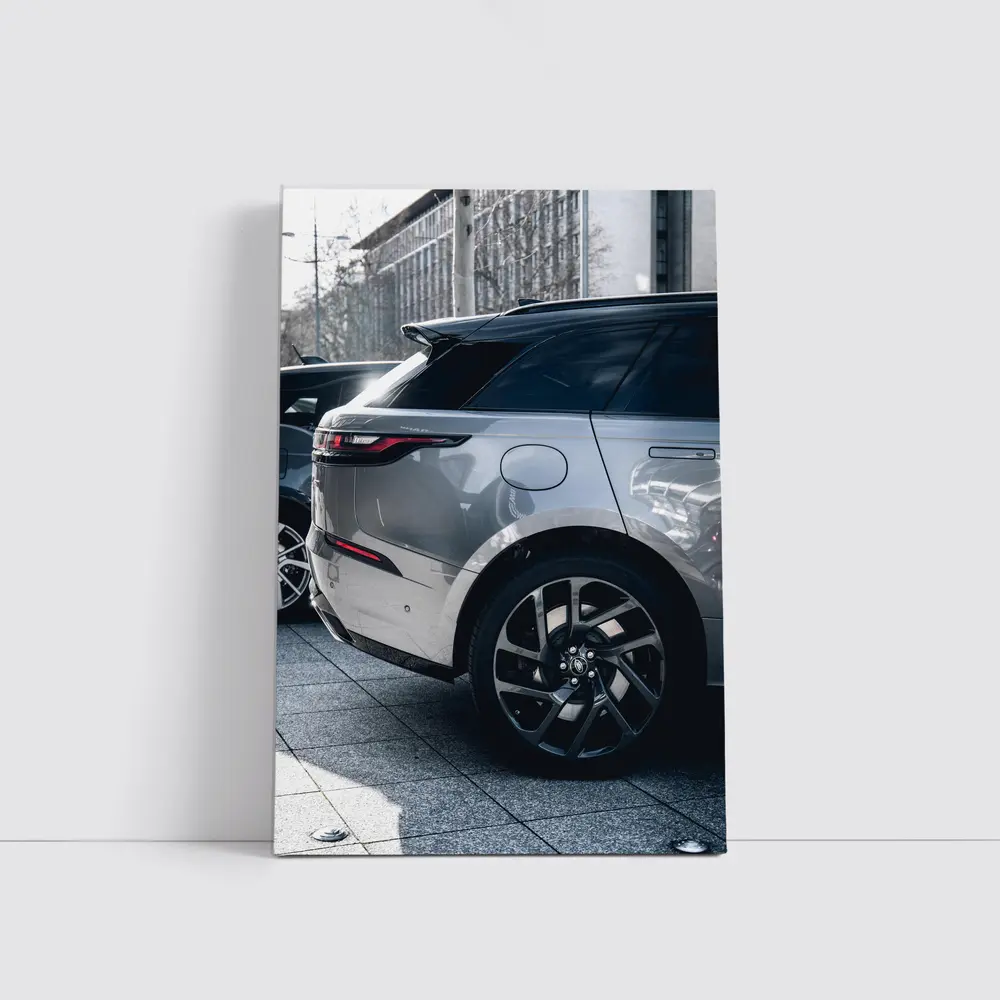 Range Rover Velar Silver SUV Urban Street – Wall Art
