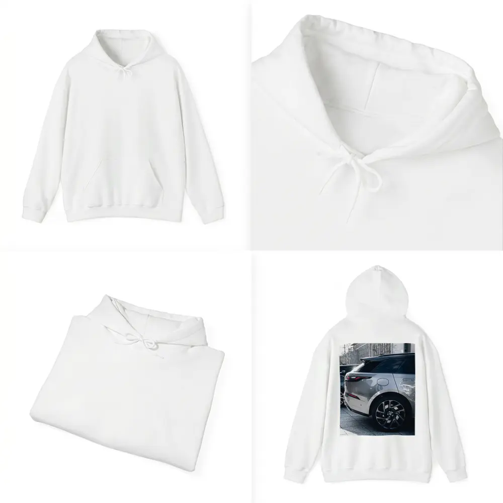 Range Rover Velar Silver SUV Urban Street – Hoodies