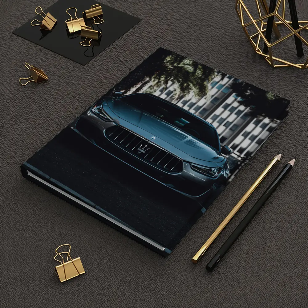 Maserati Ghibli Front View Urban Street – Notebooks