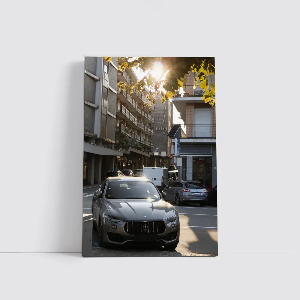 Maserati Levante Gray SUV City Street – Wall Art