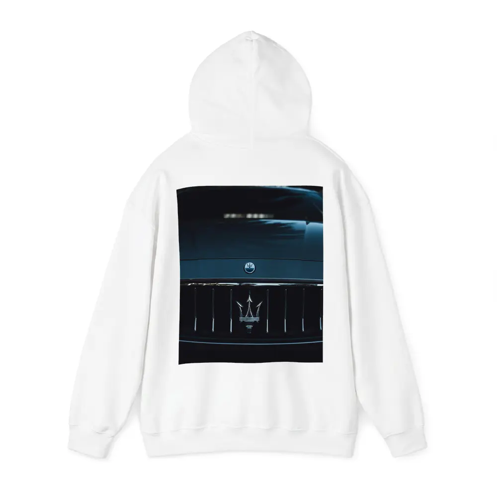 Maserati Trident Grille Dark Moody Close Up – Hoodies