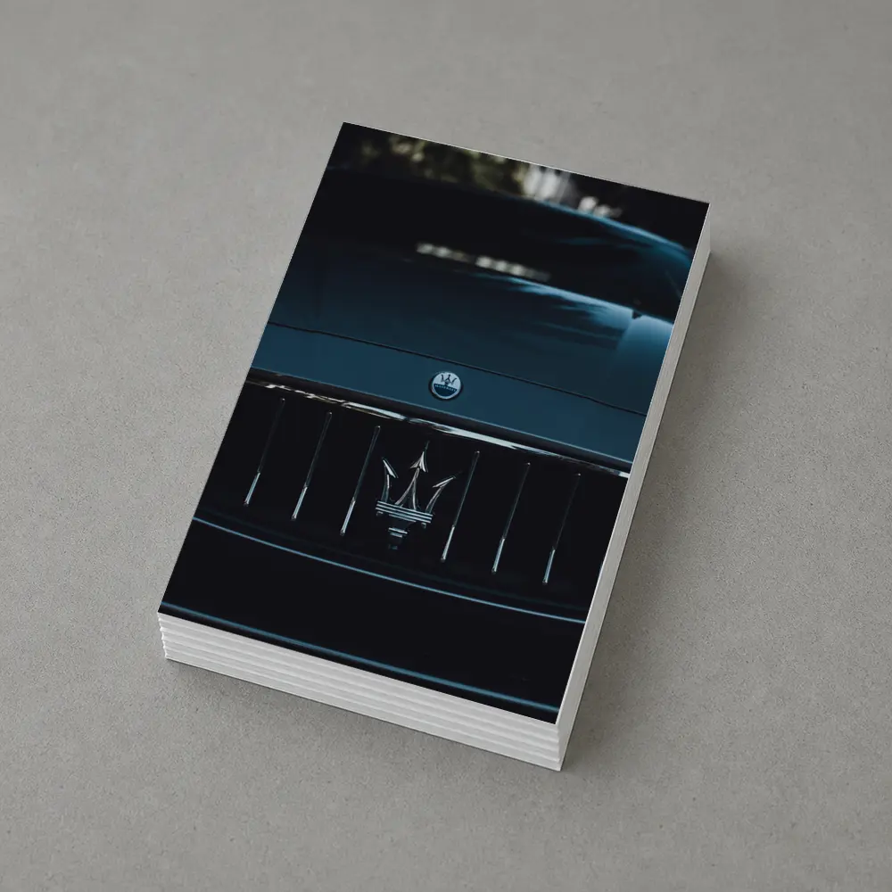 Maserati Trident Grille Dark Moody Close Up – Postcards