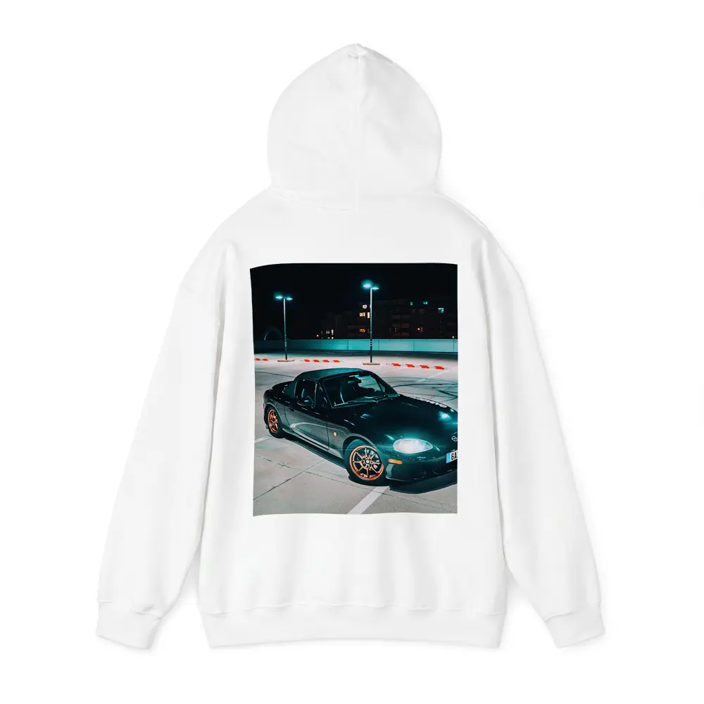 Mazda MX-5 Night Parking Lot Dark – Hoodies