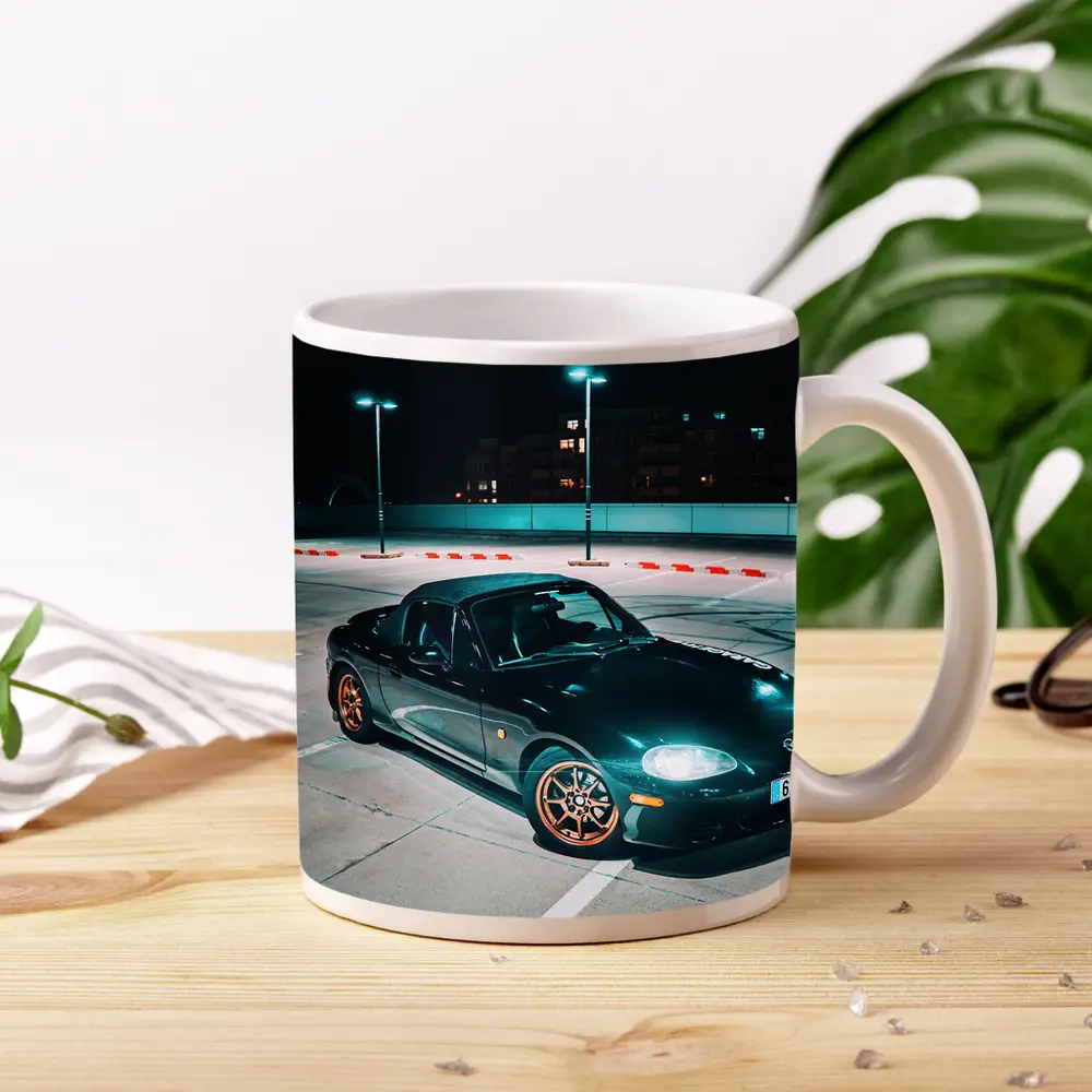 Mazda MX-5 Night Parking Lot Dark – Mugs
