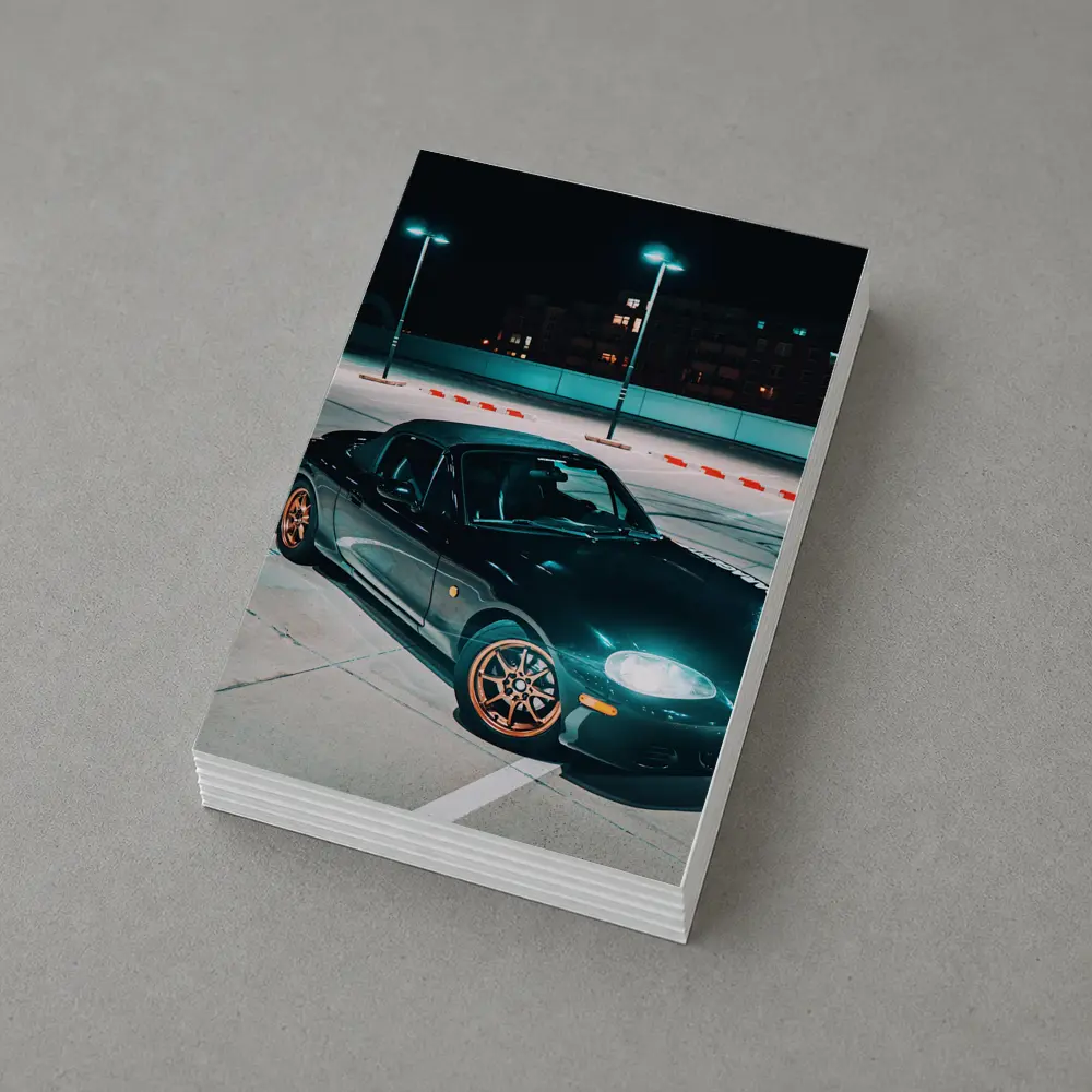 Mazda MX-5 Night Parking Lot Dark – Postcards