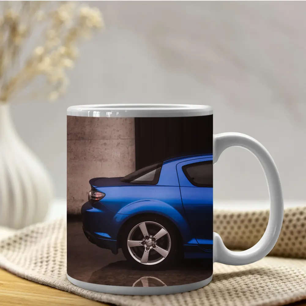 Mazda RX-8 Blue Rear Garage Setting – Mugs
