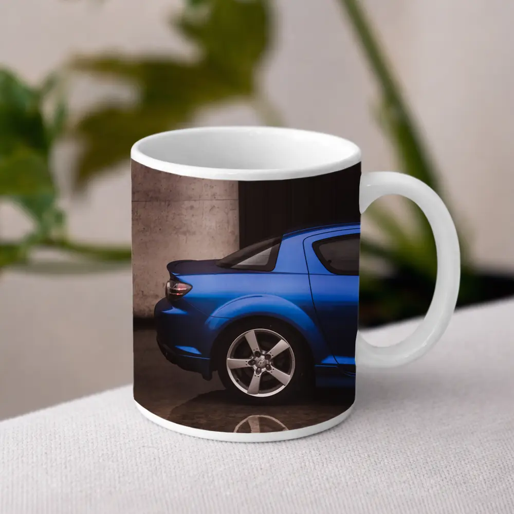 Mazda RX-8 Blue Rear Garage Setting – Mugs