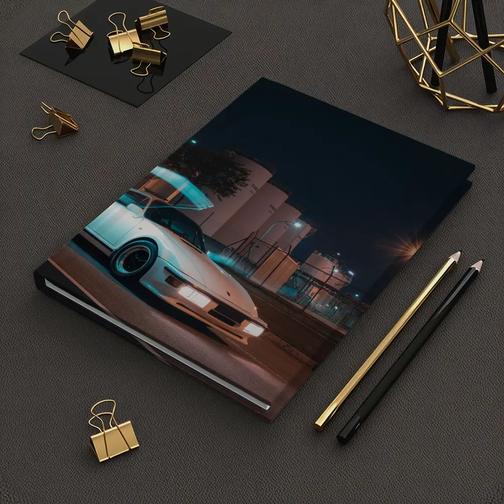 Porsche 911 Turbo White Night Street – Notebooks