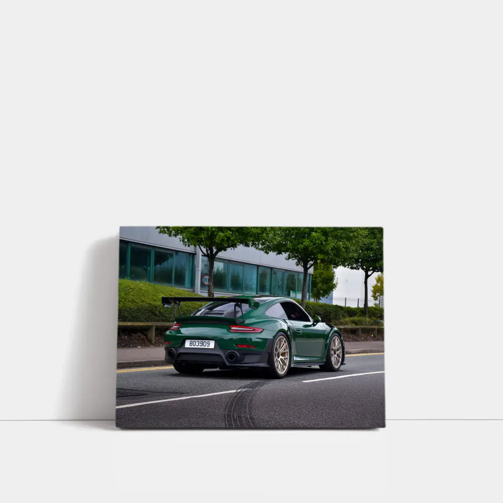 Porsche 911 GT2 RS Green Street – Wall Art