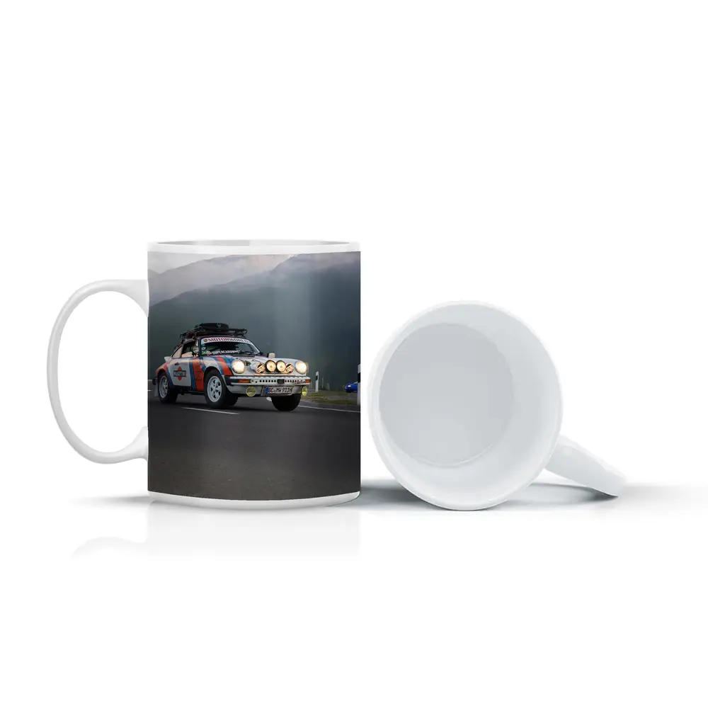 Porsche 911 Rally Car Mountain Road – Mugs