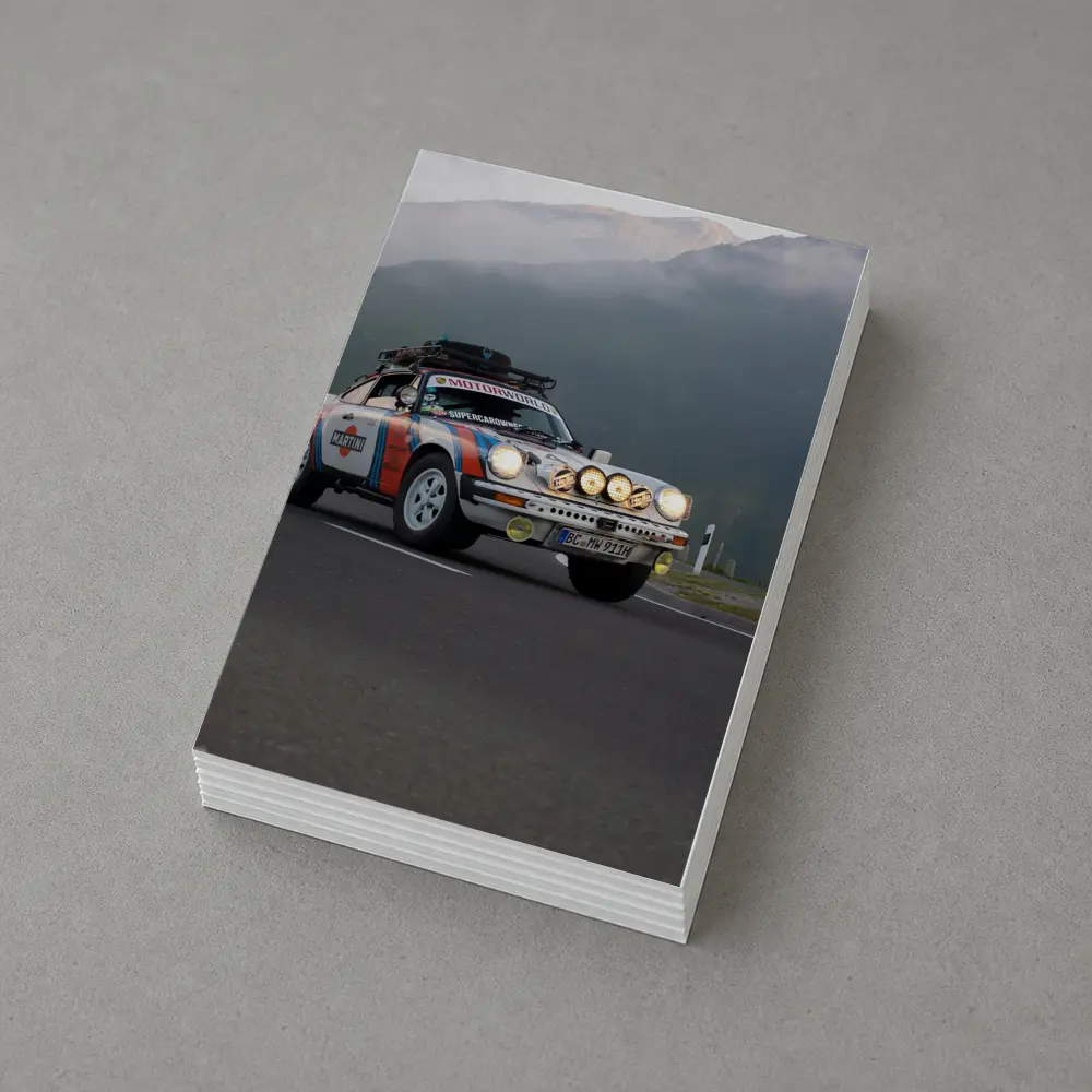 Porsche 911 Rally Car Mountain Road – Postcards