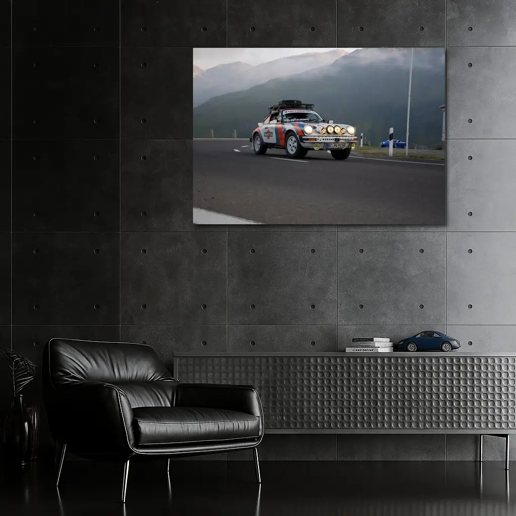 Porsche 911 Rally Car Mountain Road – Wall Art