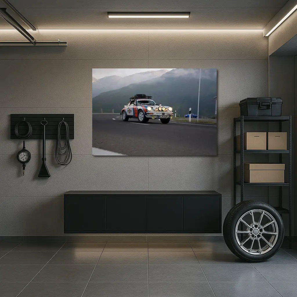 Porsche 911 Rally Car Mountain Road – Wall Art