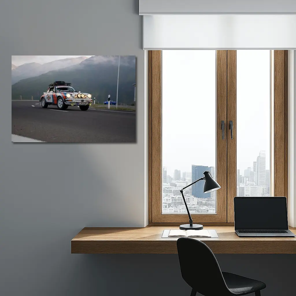 Porsche 911 Rally Car Mountain Road – Wall Art