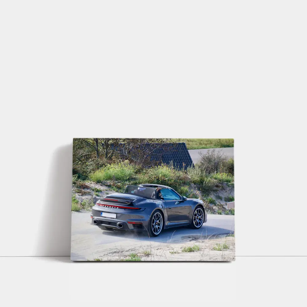 Porsche 911 Targa Gray Coastal Road Drive – Wall Art