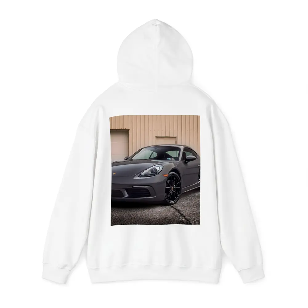 Porsche Cayman Gray Sports Car Garage – Hoodies