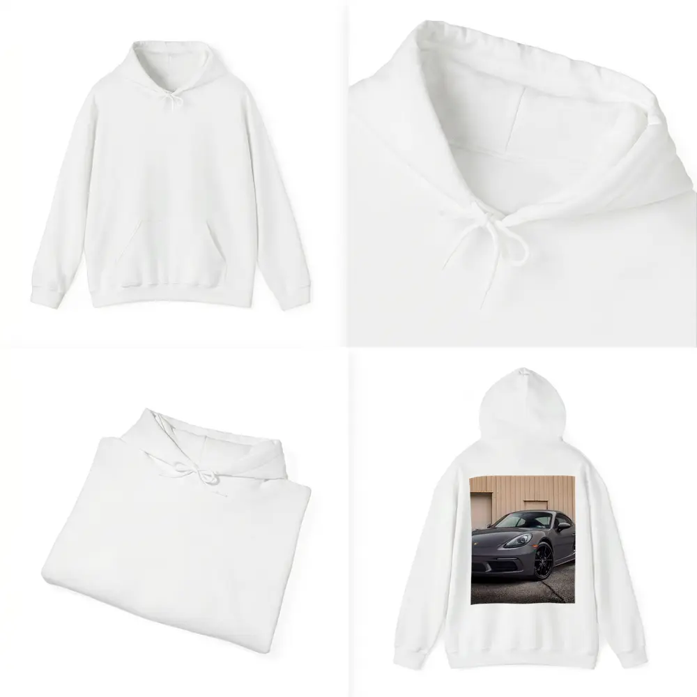 Porsche Cayman Gray Sports Car Garage – Hoodies