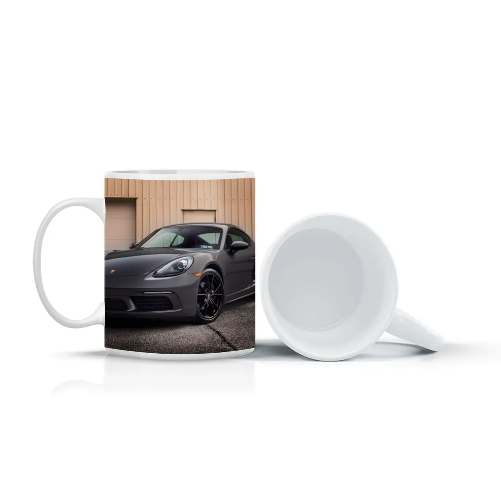 Porsche Cayman Gray Sports Car Garage – Mugs