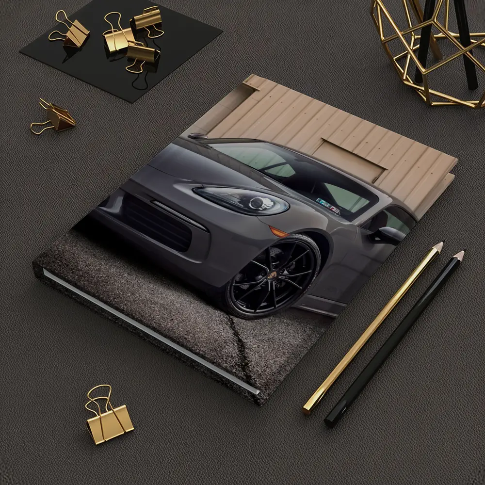 Porsche Cayman Gray Sports Car Garage – Notebooks