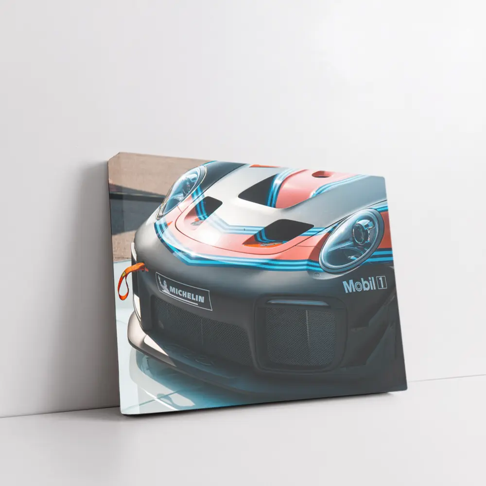 Porsche GT2 RS Race Car Front Close Up – Wall Art