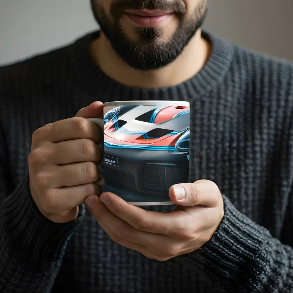 Porsche GT2 RS Race Car Front Close Up – Mugs