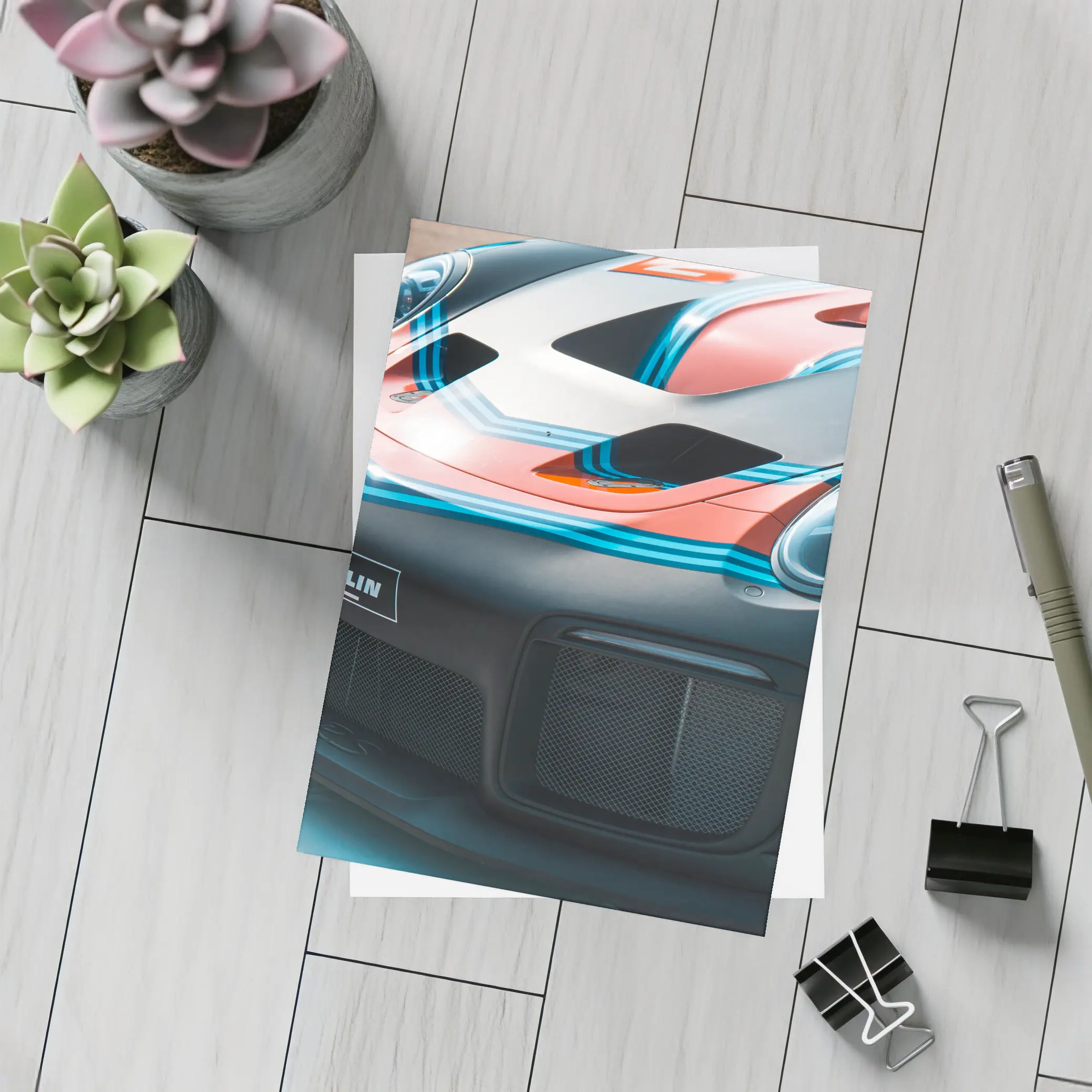 Porsche GT2 RS Race Car Front Close Up – Postcards