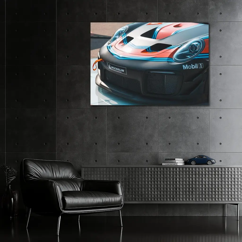 Porsche GT2 RS Race Car Front Close Up – Wall Art