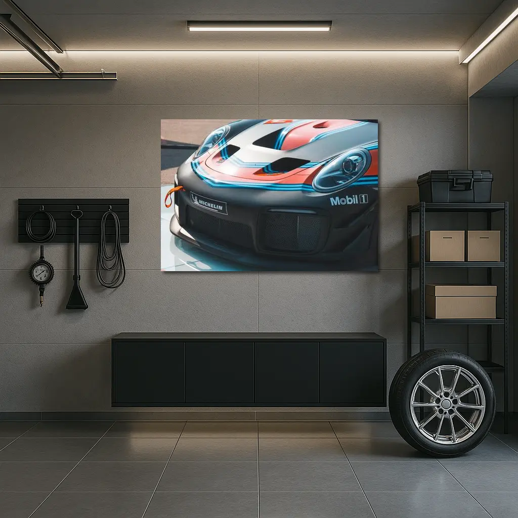 Porsche GT2 RS Race Car Front Close Up – Wall Art