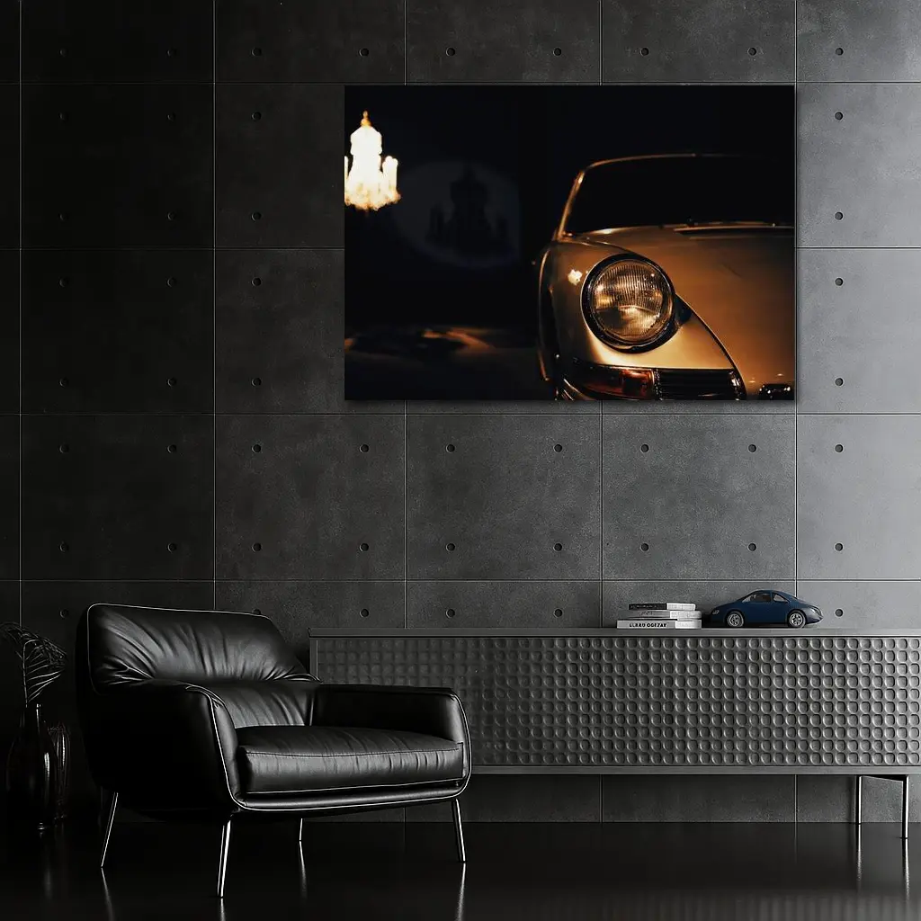 Porsche 911 Classic Front Low Light Interior – Wall Art