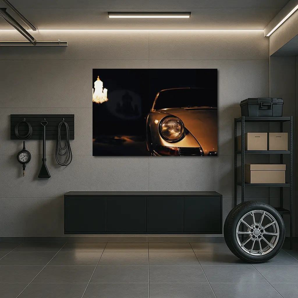Porsche 911 Classic Front Low Light Interior – Wall Art