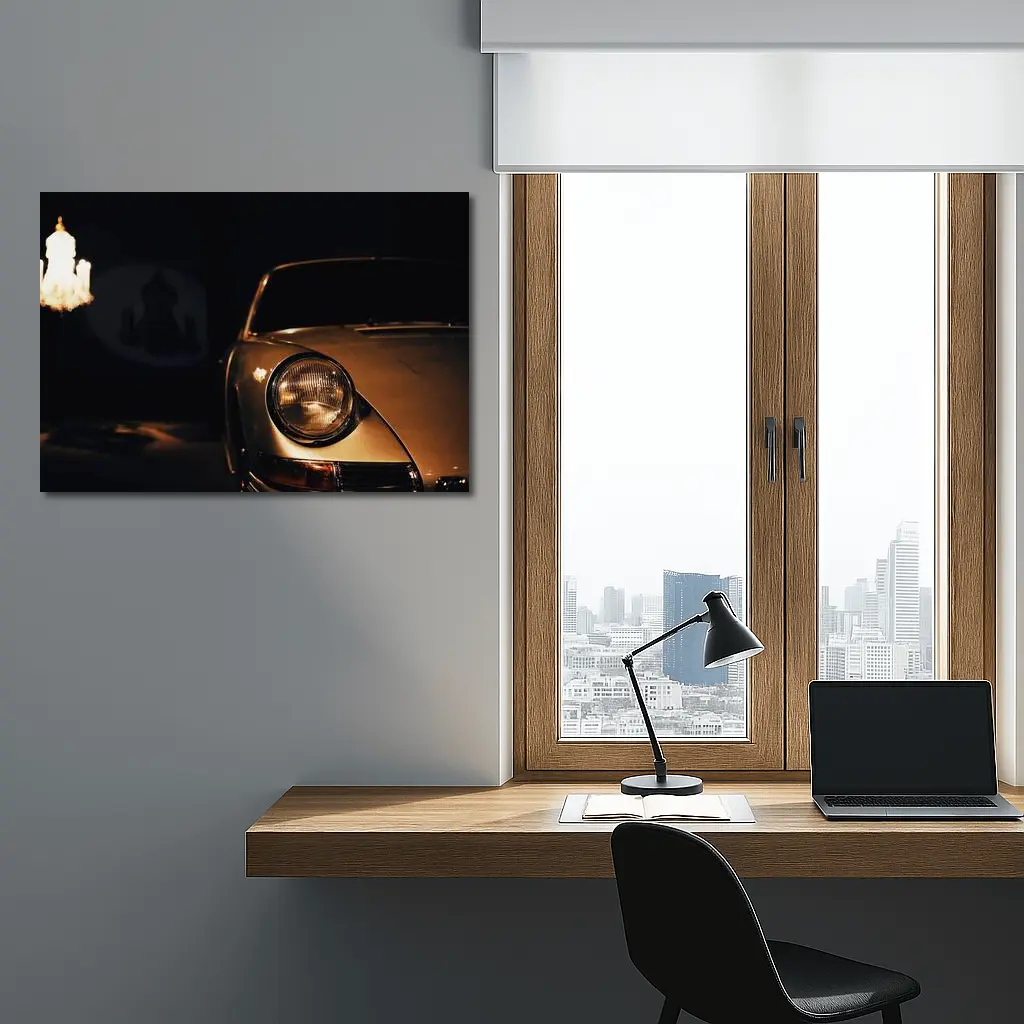 Porsche 911 Classic Front Low Light Interior – Wall Art
