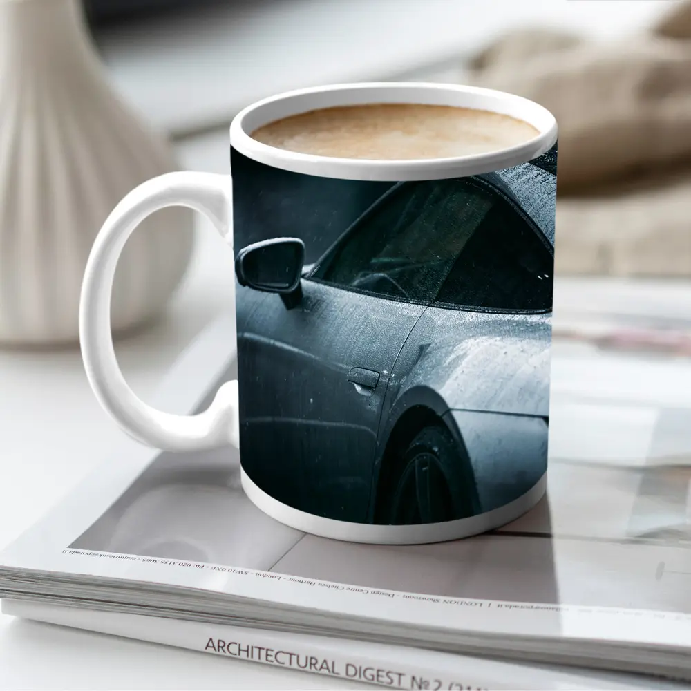 Porsche 911 Silver Rain Wet Dark – Mugs