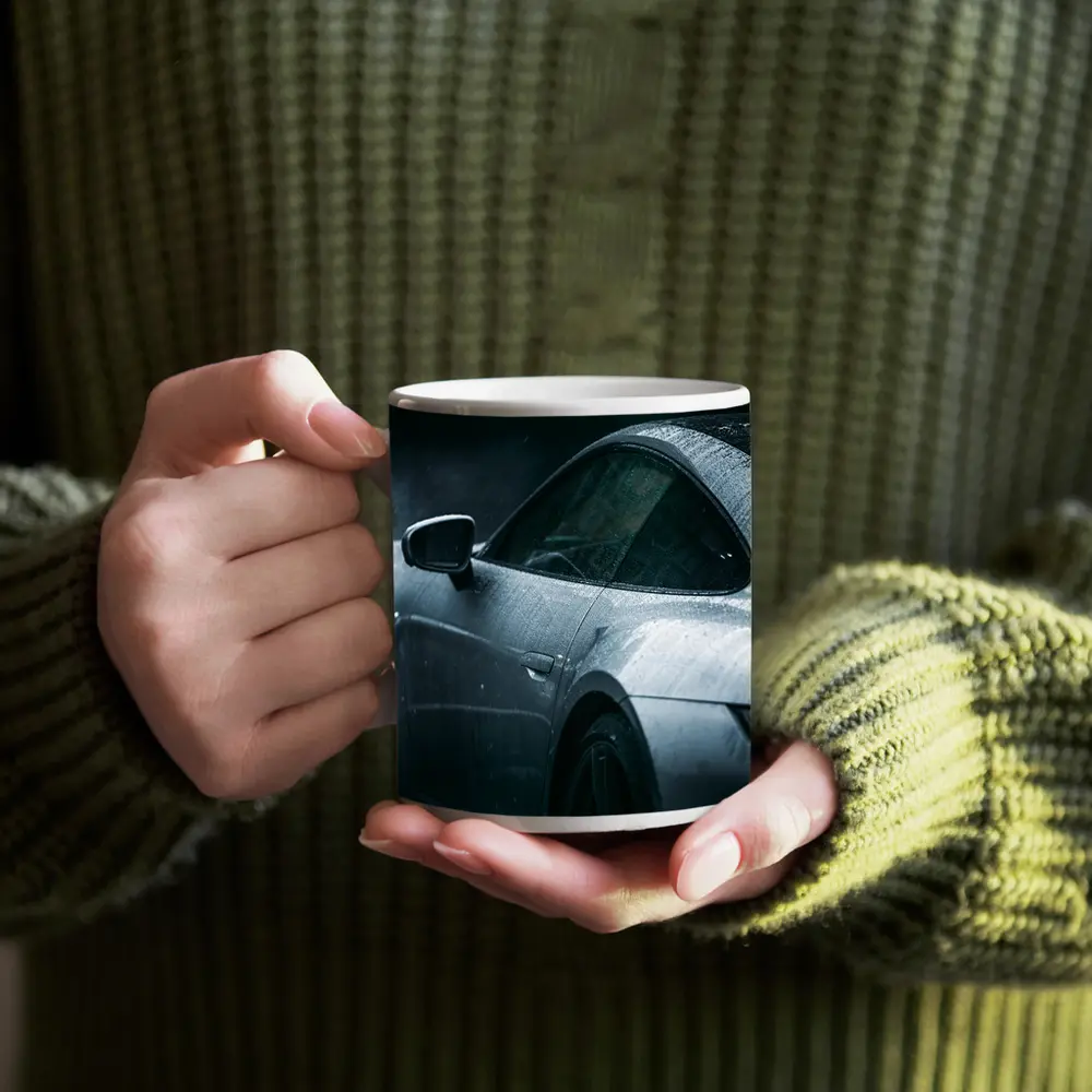 Porsche 911 Silver Rain Wet Dark – Mugs