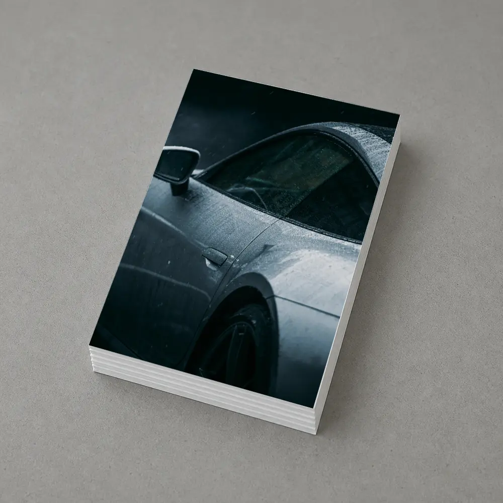 Porsche 911 Silver Rain Wet Dark – Postcards