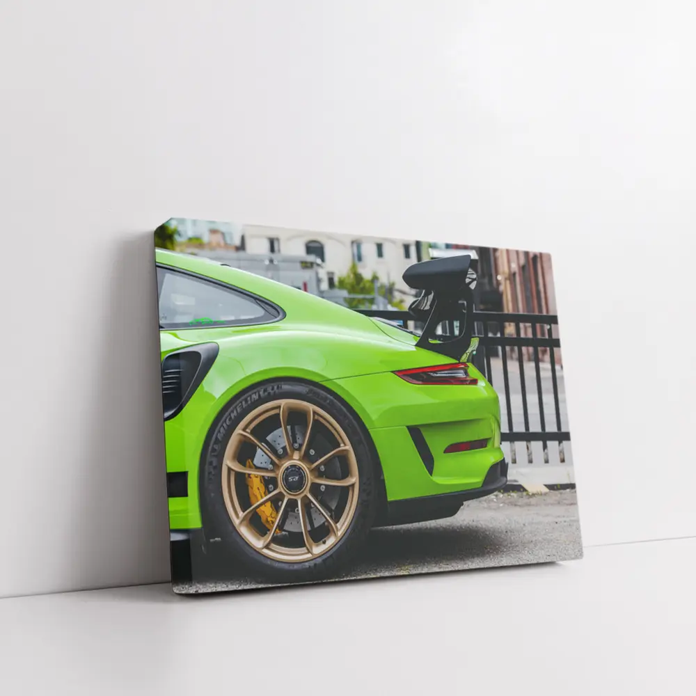 Porsche 911 GT3 RS Lizard Green Street – Wall Art