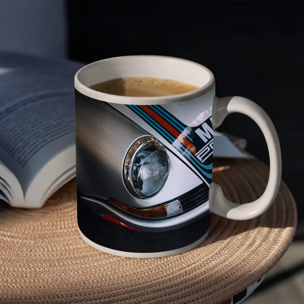 Porsche 911 Martini Racing Livery Close Up – Mugs