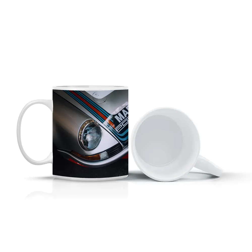 Porsche 911 Martini Racing Livery Close Up – Mugs