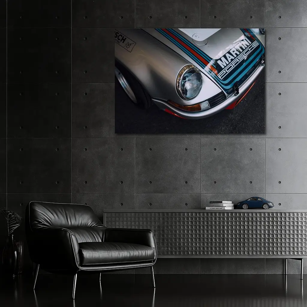 Porsche 911 Martini Racing Livery Close Up – Wall Art
