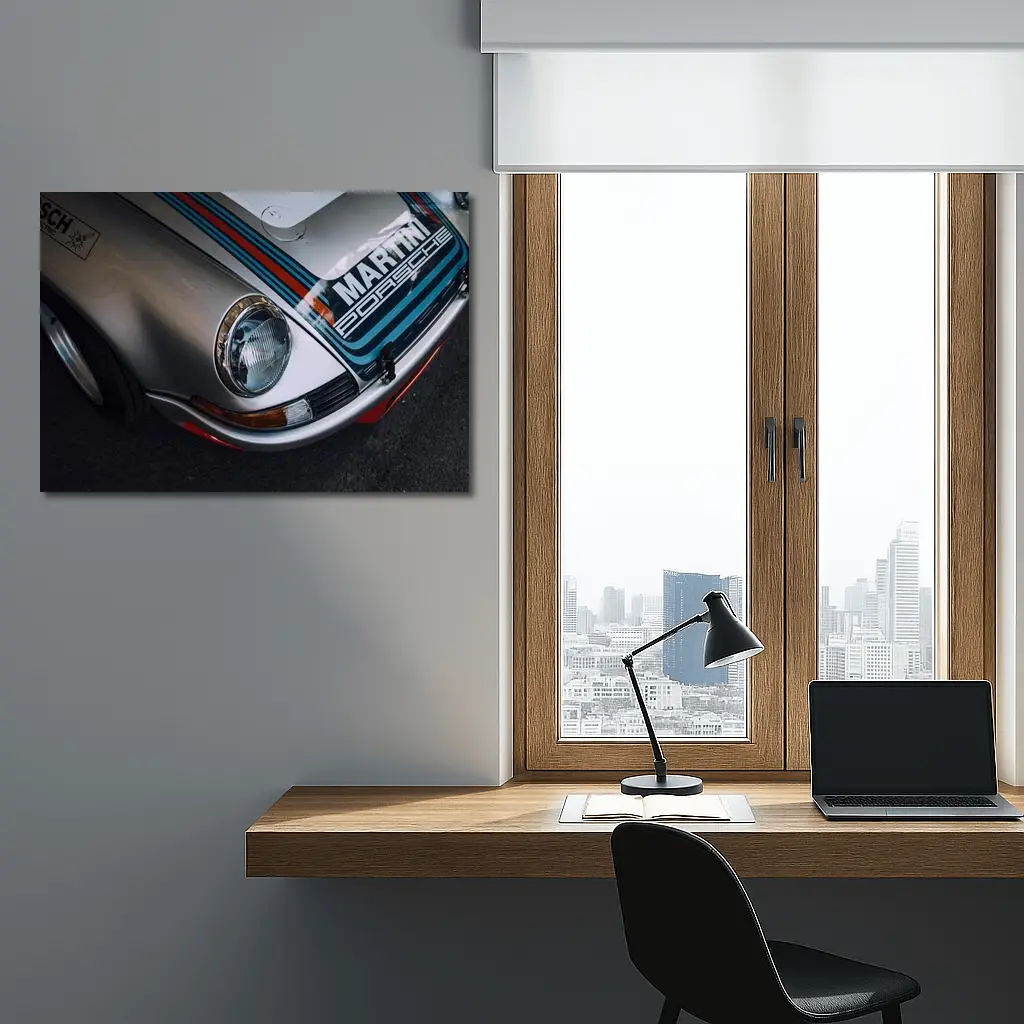 Porsche 911 Martini Racing Livery Close Up – Wall Art