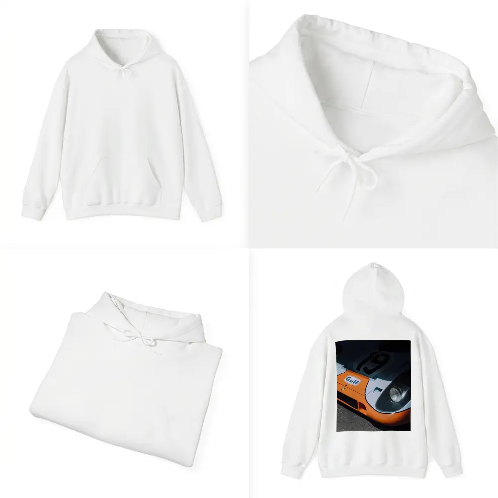 Porsche 917 Gulf Racing Livery Close Up – Hoodies