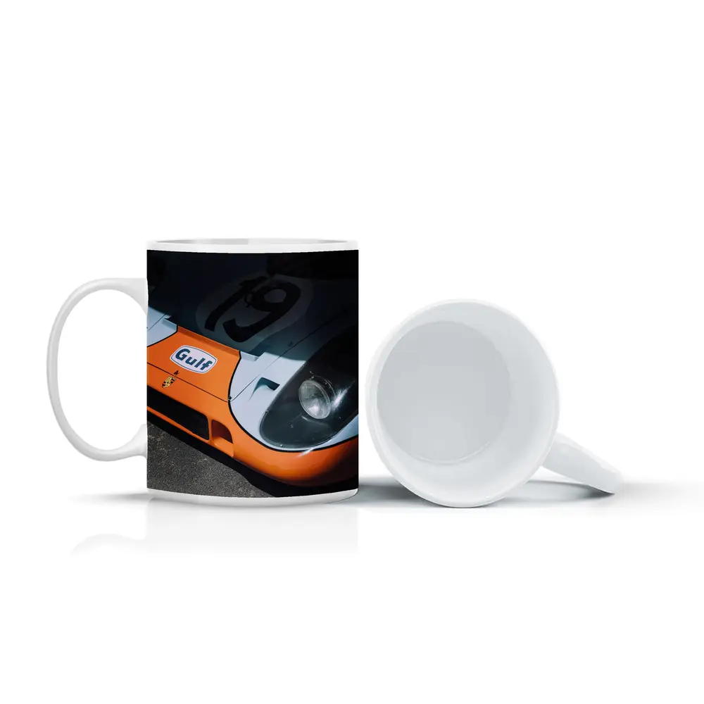 Porsche 917 Gulf Racing Livery Close Up – Mugs